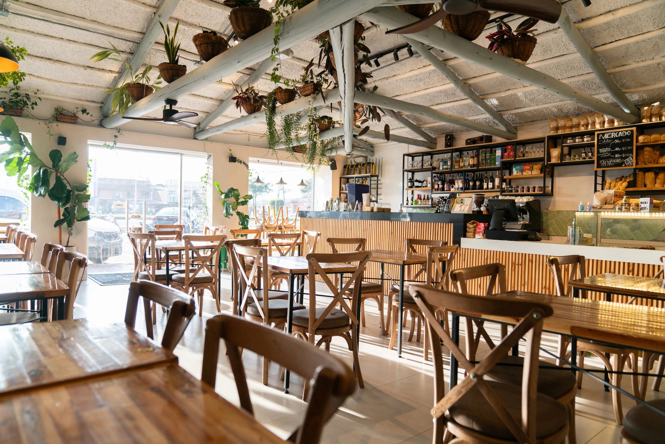 Hospitality interior seating area